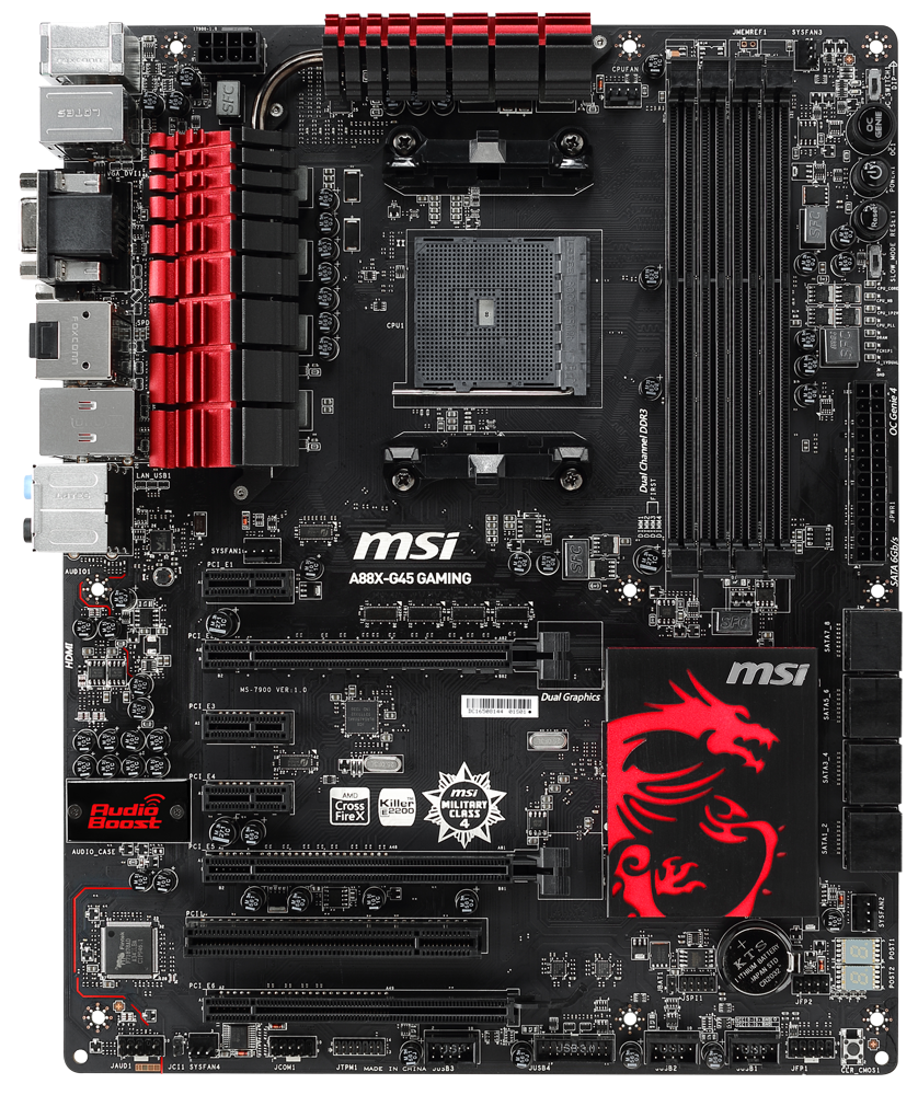 Msi a88x g45 gaming подключение